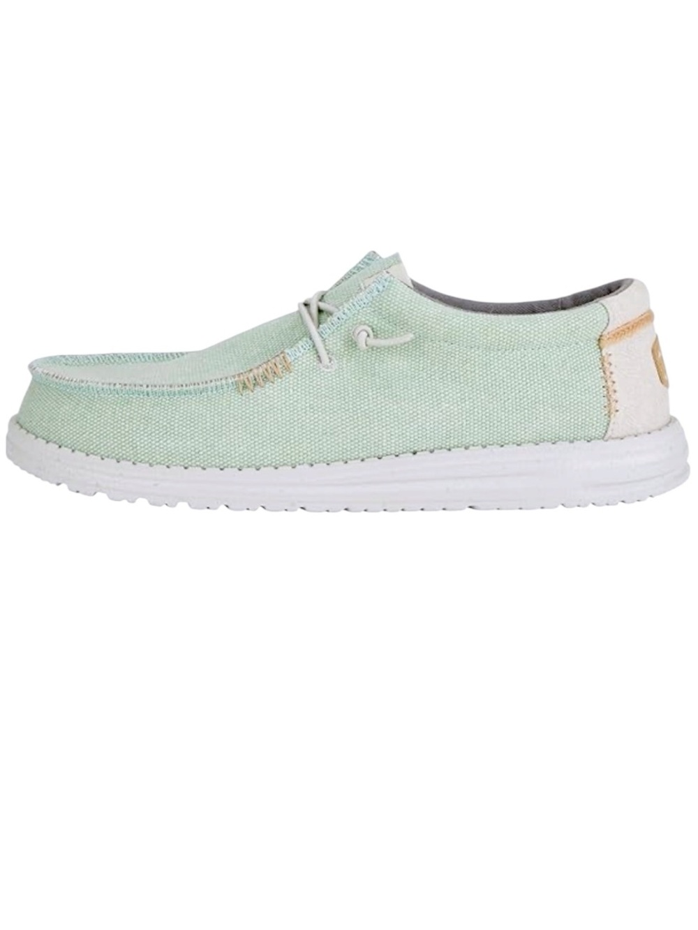 HEYDUDE Wendy Funk Mono slip-on loafer in a light green/mint colorway|SZ 12